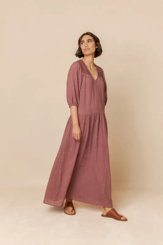 Balloon Sleeve Dress Purple sold by Ivalo.com