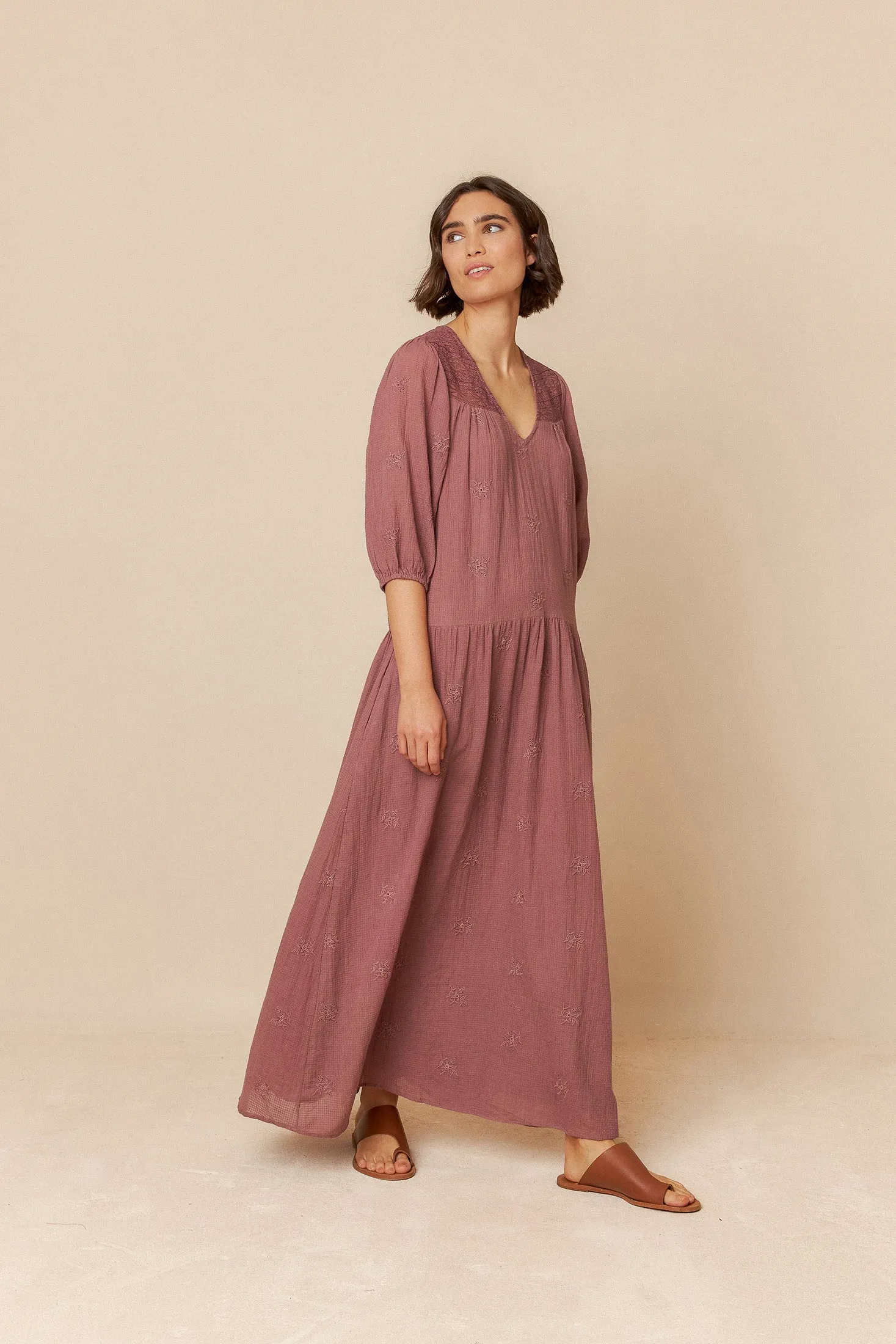 Balloon Sleeve Dress Purple sold by Ivalo.com