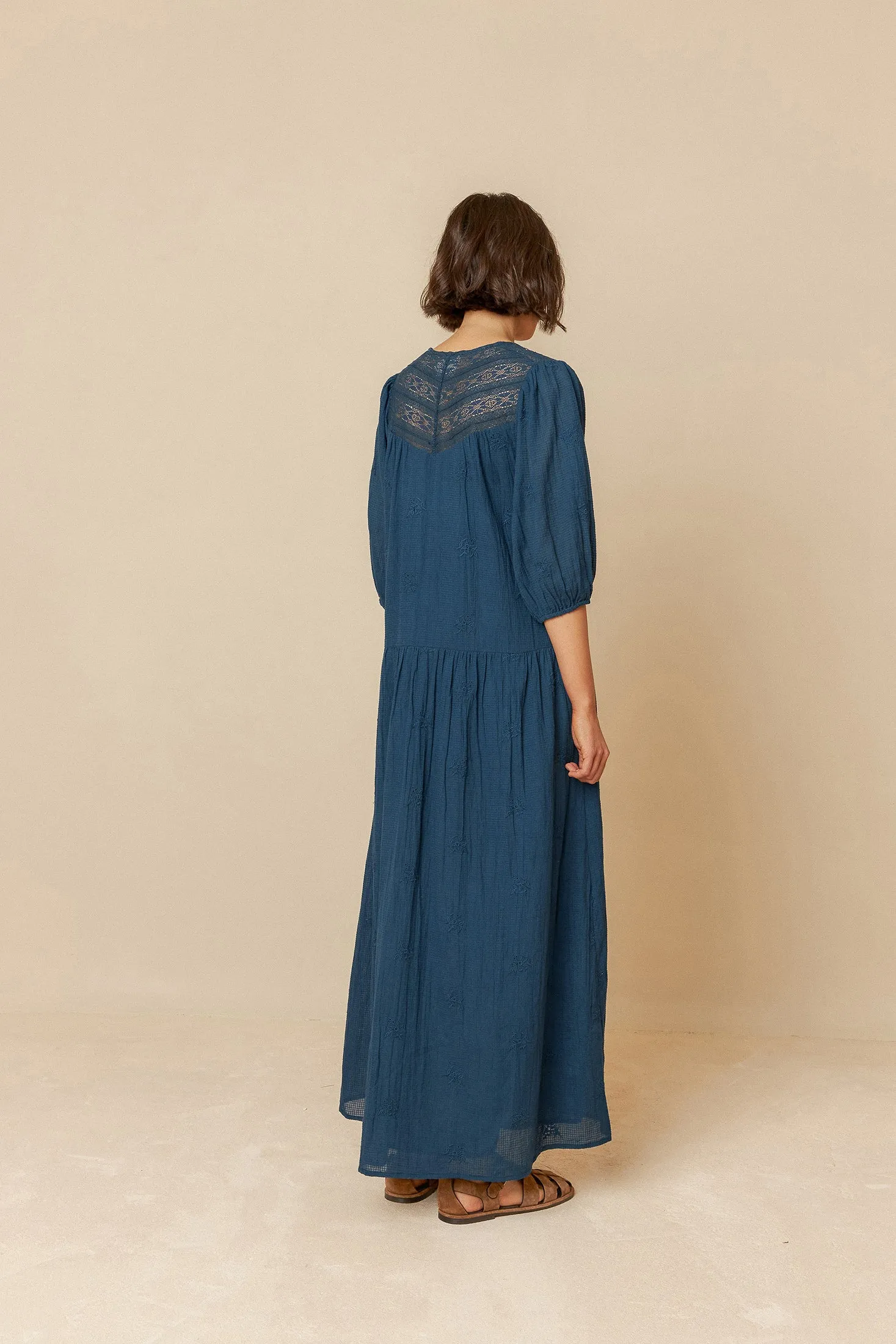 Balloon Sleeve Dress Blue sold by Ivalo.com product image thumbnail 4