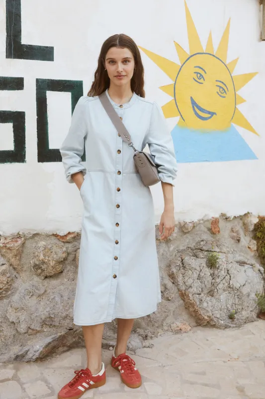 Washed Effect Denim Dress Super Stone sold by Ivalo.com
