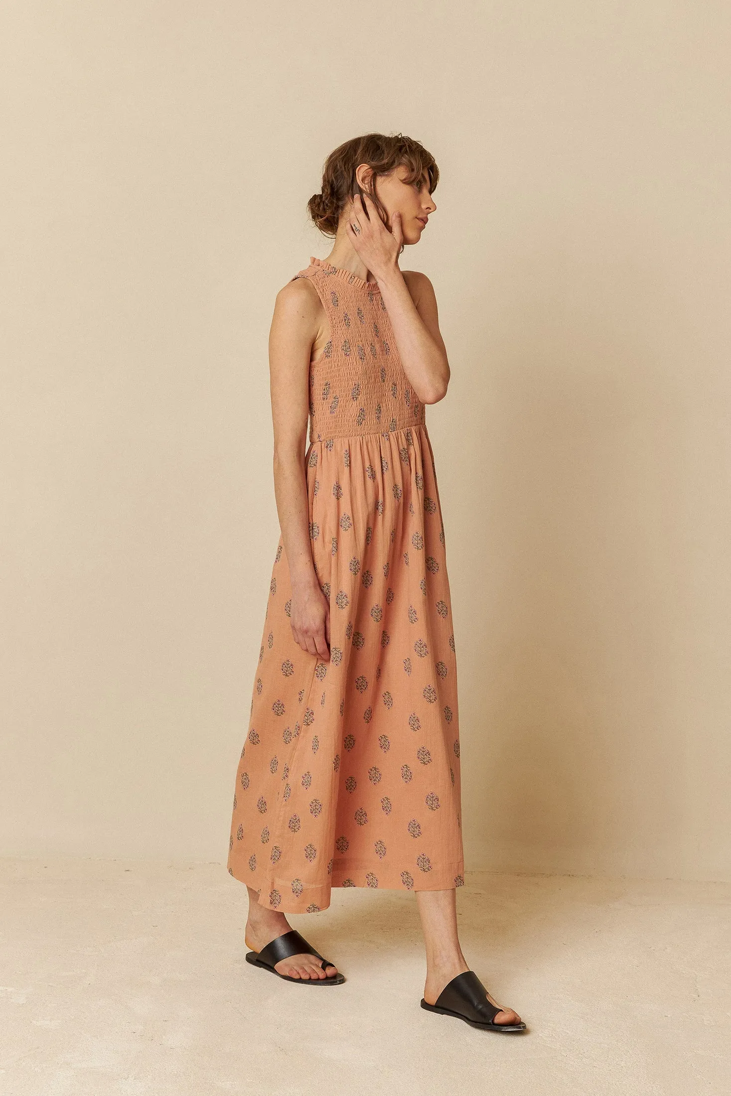 Elastic Waist Dress Peach sold by Ivalo.com