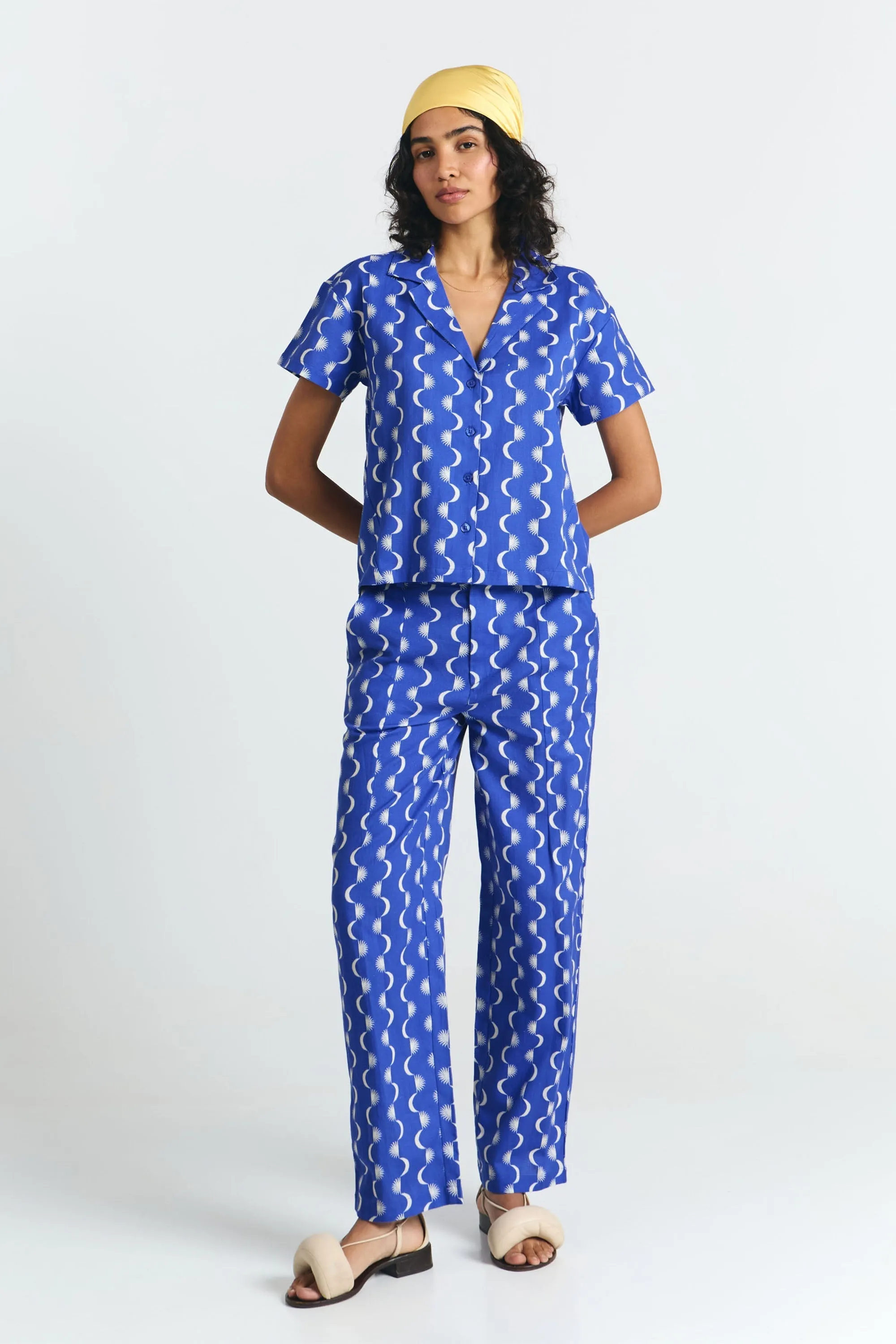 Shangha Shirt Blue Moon Print sold by Ivalo.com