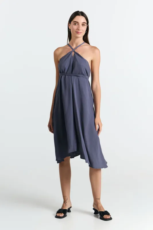 Multiposition Short Tencel Dress Grey sold by Ivalo.com