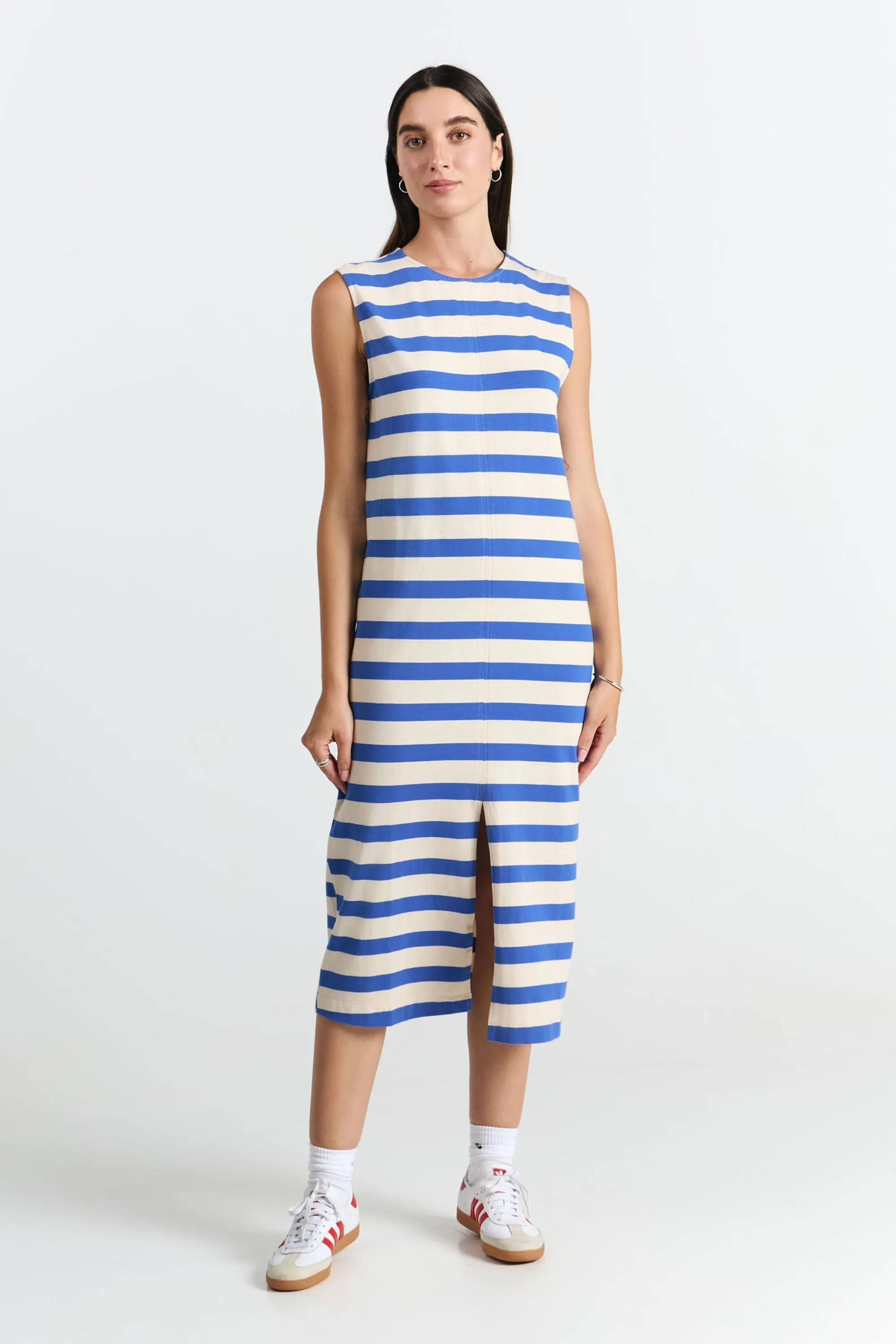 Sayula Dress Blue Stripes sold by Ivalo.com