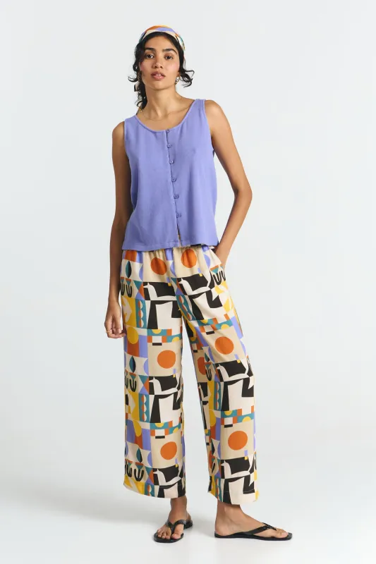 Nogales Top Violet Blue sold by Ivalo.com