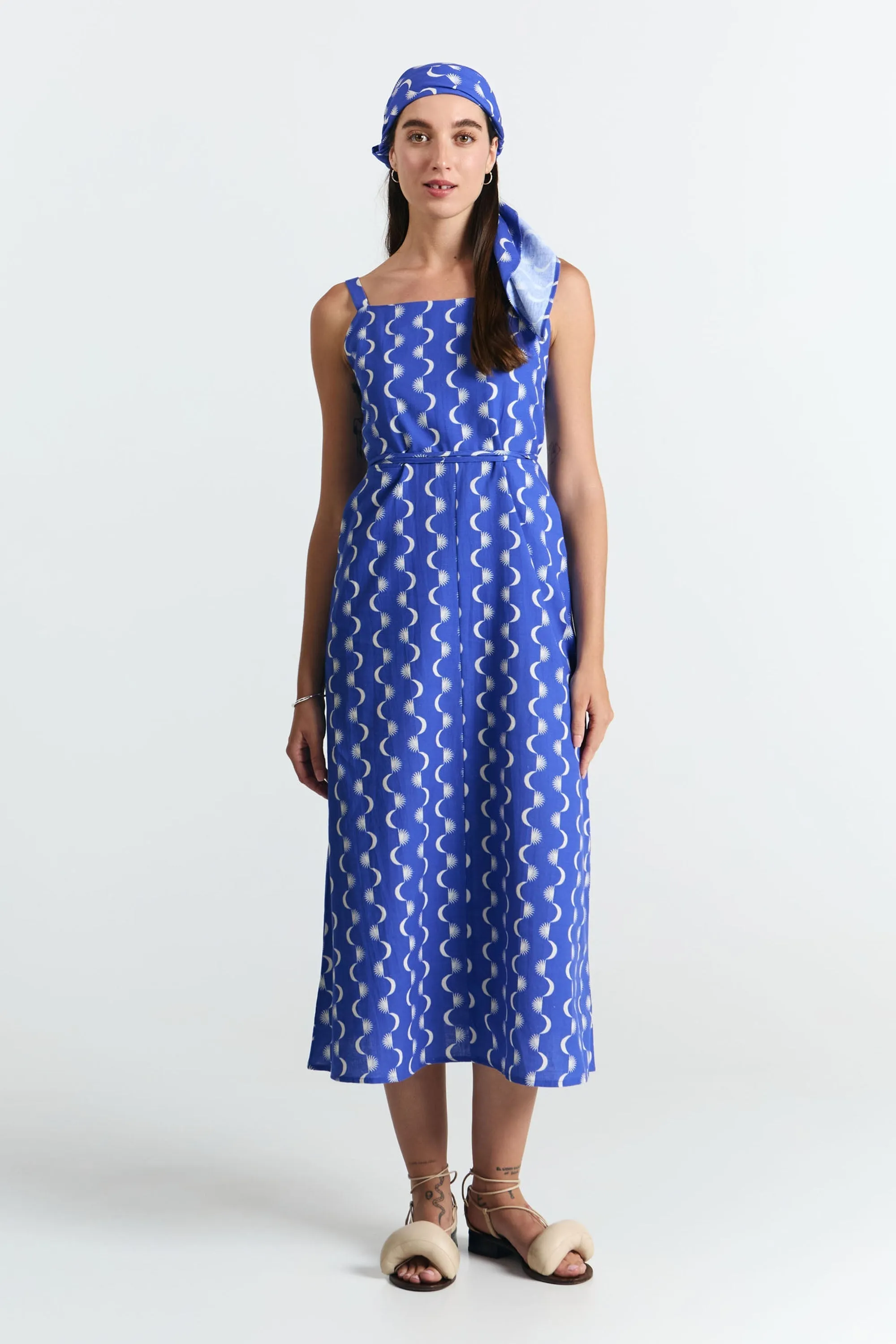 Carmen Dress Blue Moon Print sold by Ivalo.com
