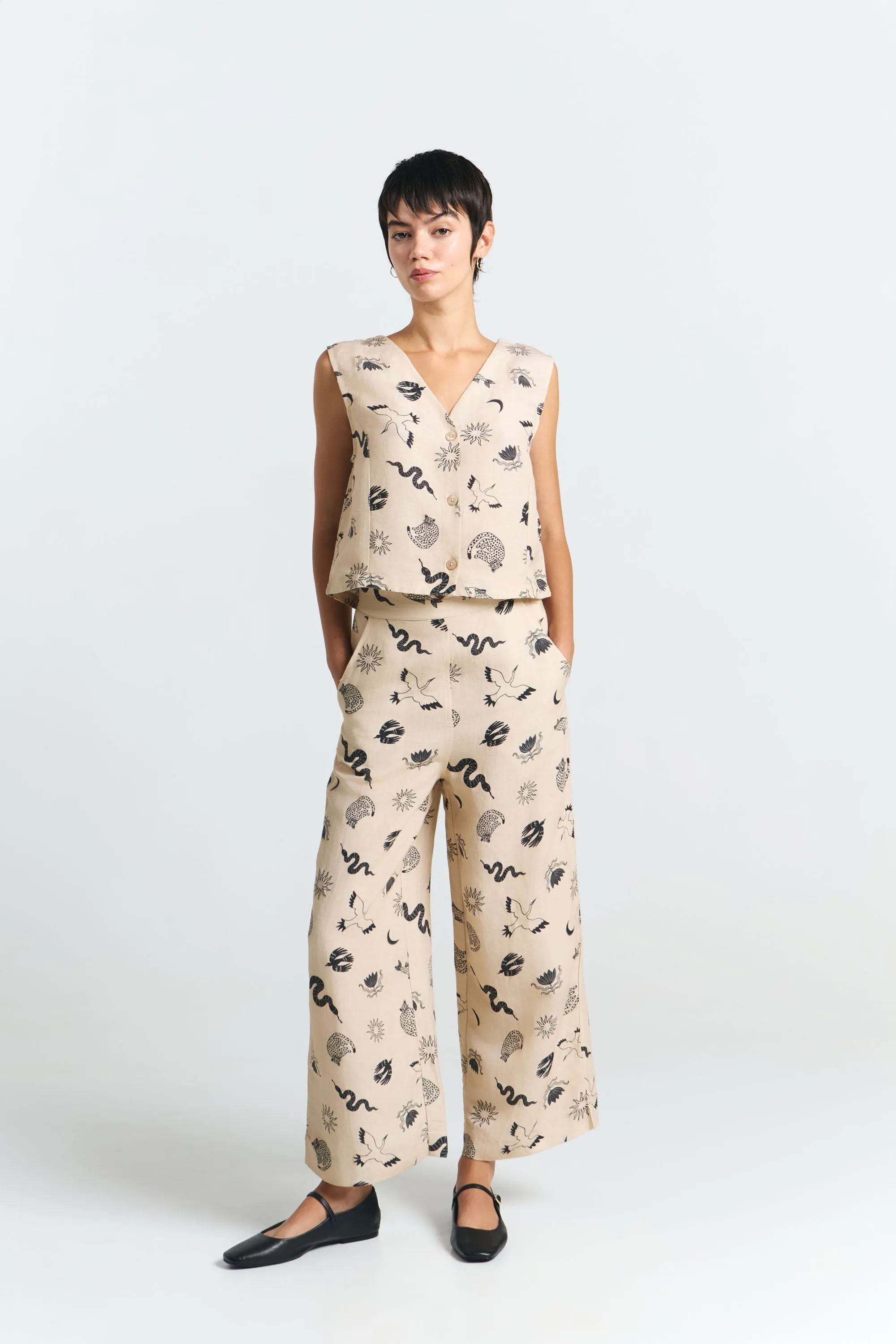 Azuah Vest Fauna Print sold by Ivalo.com