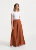 Women's Palazzo Linen Pants Terracotta sold by Ivalo.com