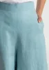 Women's Palazzo Linen Pants Aqua sold by Ivalo.com