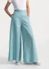 Women's Palazzo Linen Pants Aqua sold by Ivalo.com