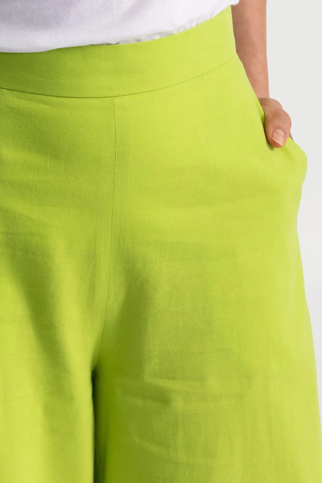 Women's Palazzo Cotton Pants Pistachio sold by Ivalo.com product image thumbnail 4