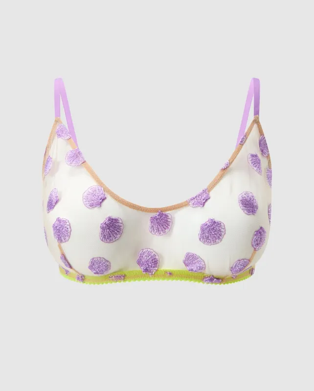 Mesh Scoop Bralette Warm Nude/Lilac sold by Ivalo.com