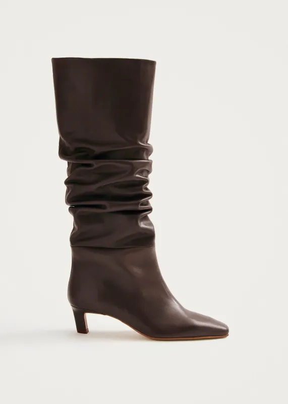 Kalila Leather Boots Brown sold by Ivalo.com