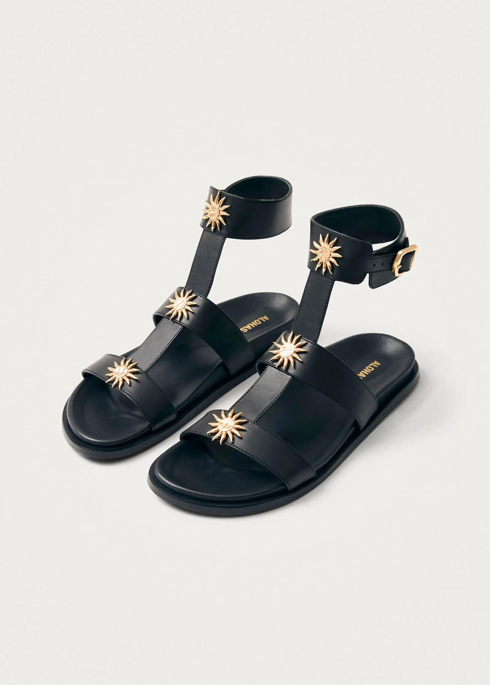 Clarisa Leather Sandals Black sold by Ivalo.com