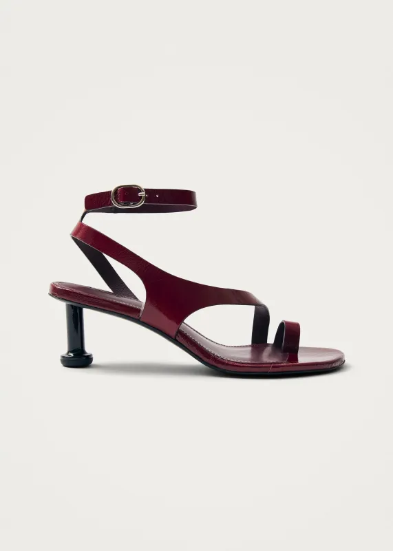 Miquela Leather Sandals Onix Burgundy sold by Ivalo.com