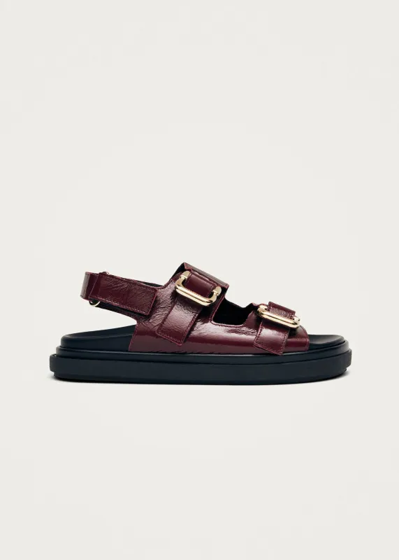 Harper Leather Sandals Onix Burgundy sold by Ivalo.com