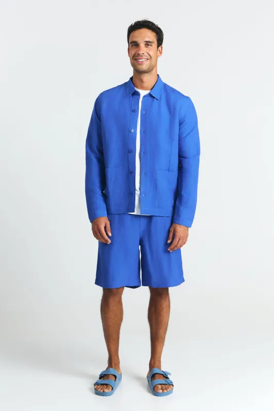 Men's Kua Overshirt Klein Blue sold by Ivalo.com