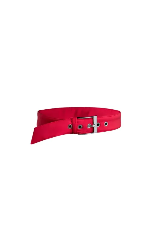 Rainsisters Buckle Belt Queen of Hearts Red sold by Ivalo.com