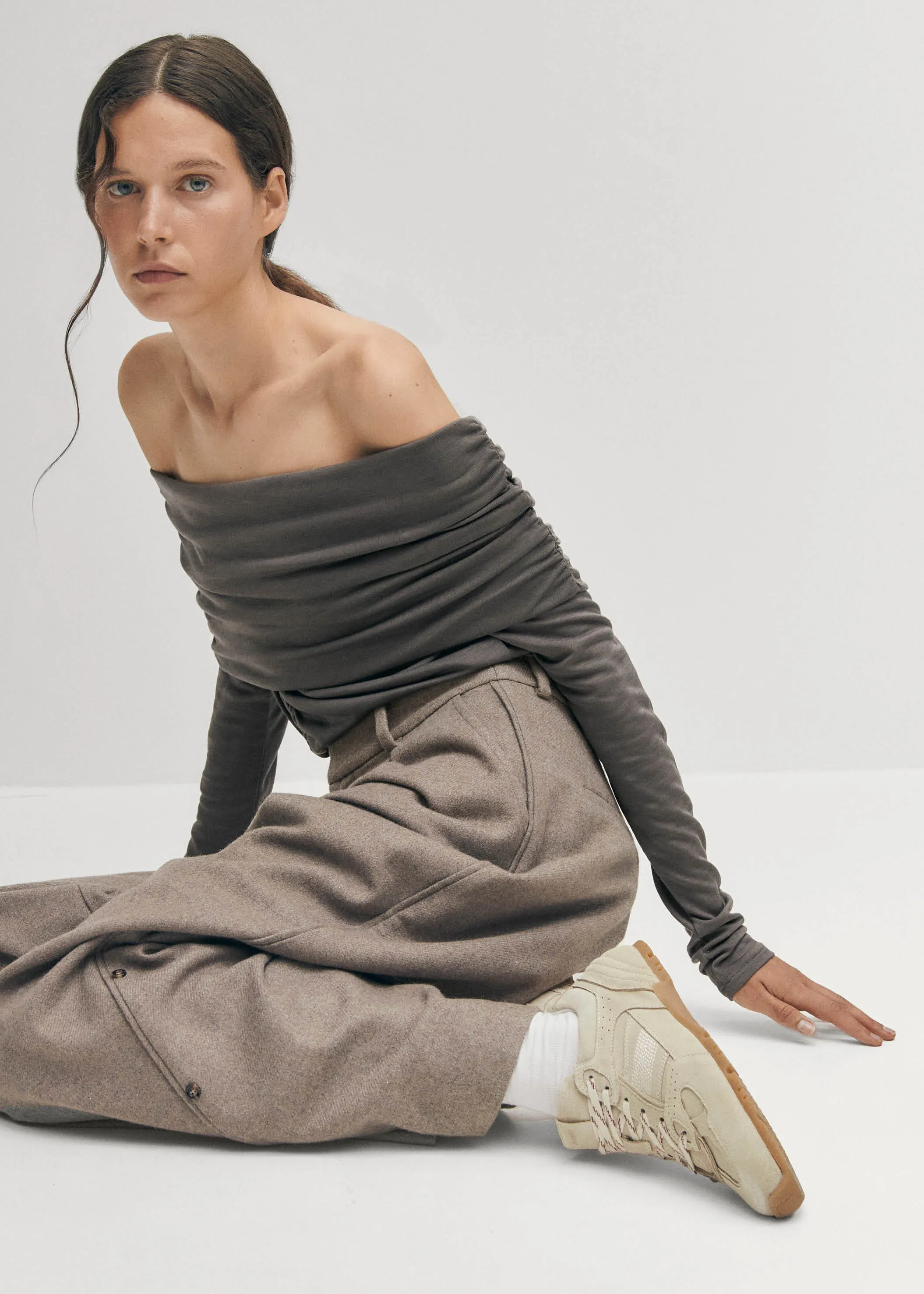 Tb.56 Leather Sneakers Suede Cream sold by Ivalo.com product image thumbnail 2