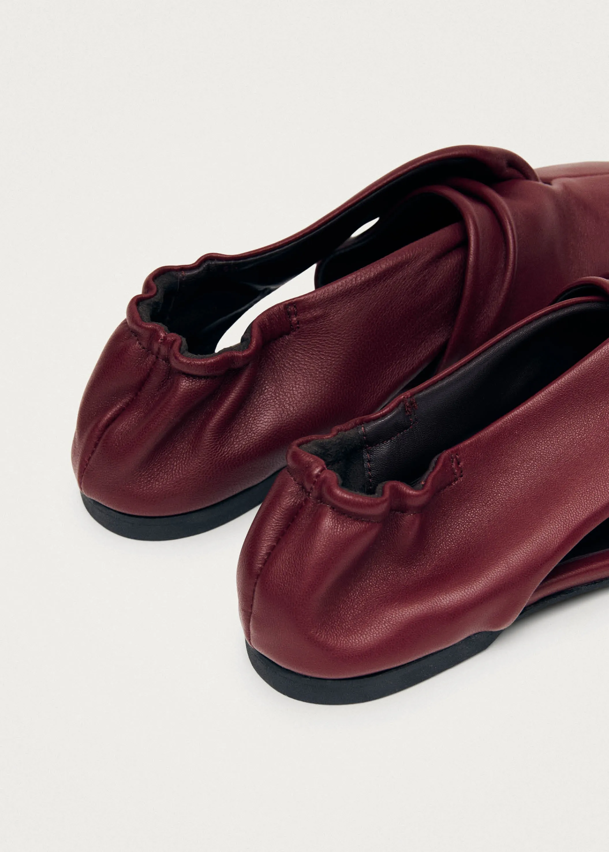 Alaula Leather Ballet Flats Burgundy sold by Ivalo.com product image thumbnail 5