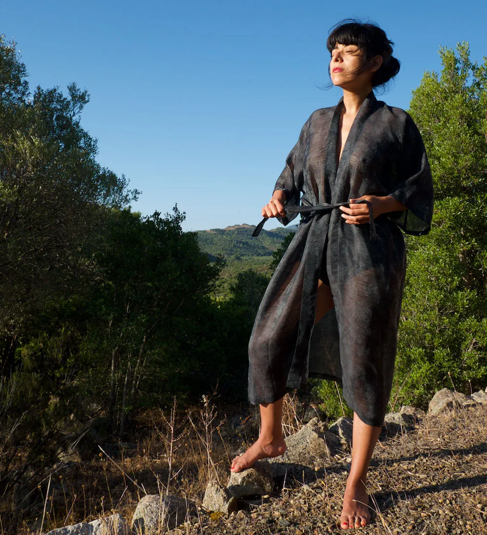 Vesper Silk Blend Robe Black sold by Ivalo.com product image thumbnail 4