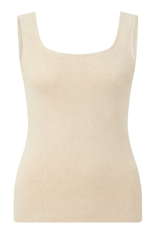 Yana Organic Cotton Top Sand sold by Ivalo.com