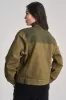 Ruffle Organic Cotton Jacket Dark Green sold by Ivalo.com