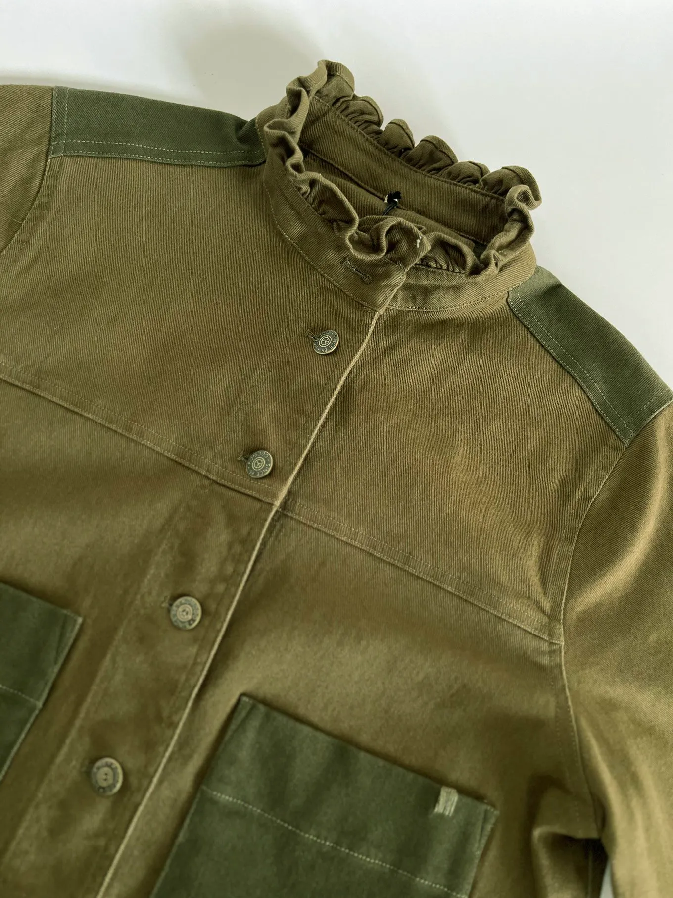 Ruffle Organic Cotton Jacket Dark Green sold by Ivalo.com product image thumbnail 5