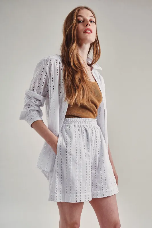 Rio Organic Broderie Anglaise Shirt White sold by Ivalo.com