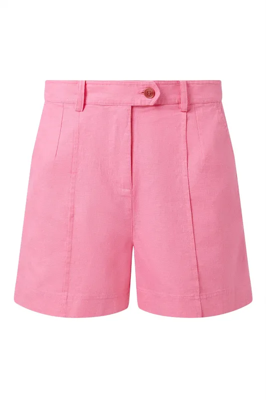 Emmie Organic Linen Cotton Shorts Pink sold by Ivalo.com