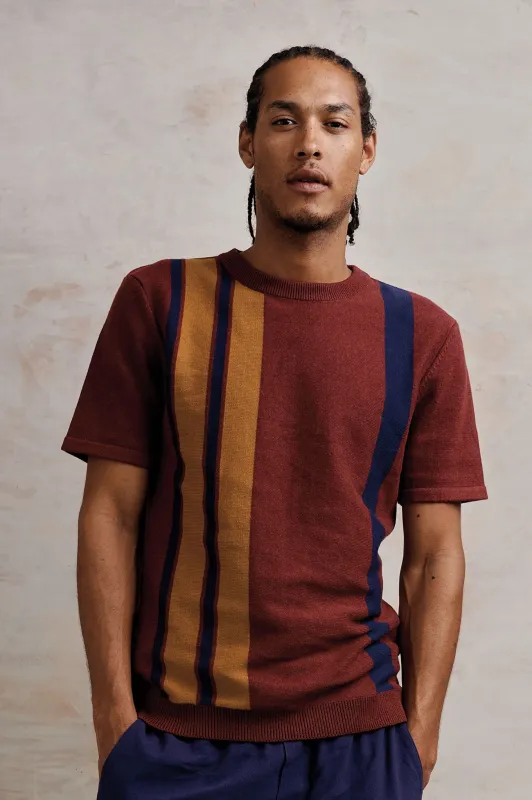 Johnny Organic Cotton Knit T-Shirt Rhubarb sold by Ivalo.com