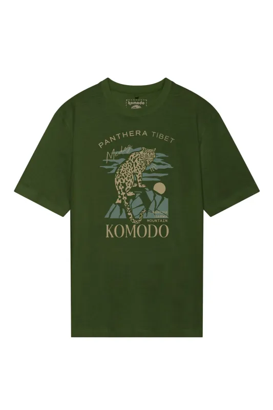 Panthera Organic Cotton T-Shirt Green sold by Ivalo.com
