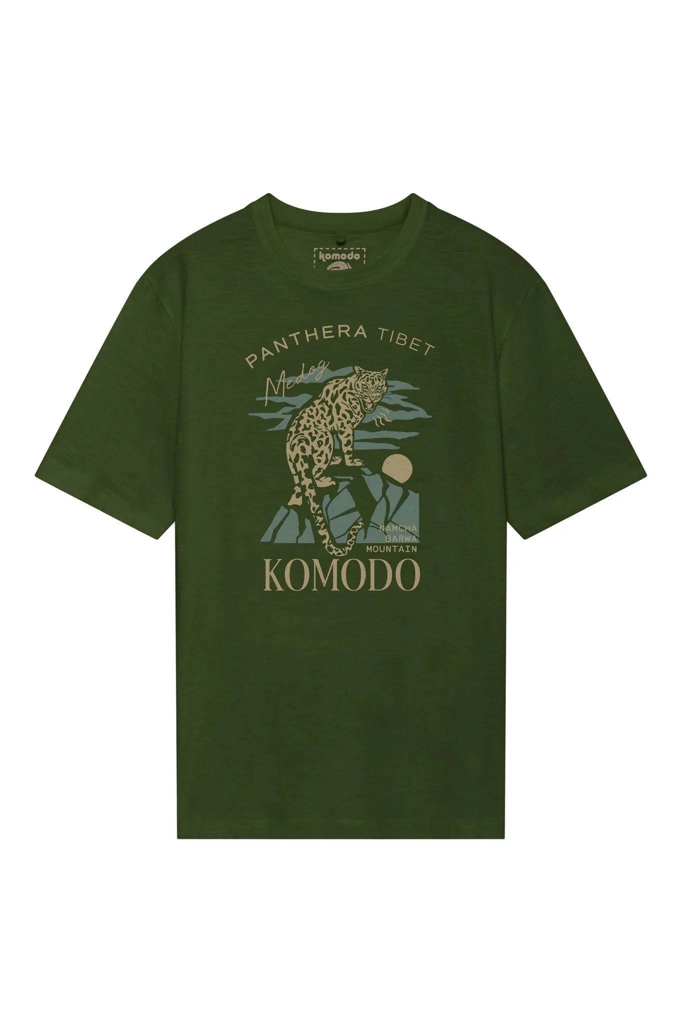 Panthera Organic Cotton T-Shirt Green sold by Ivalo.com