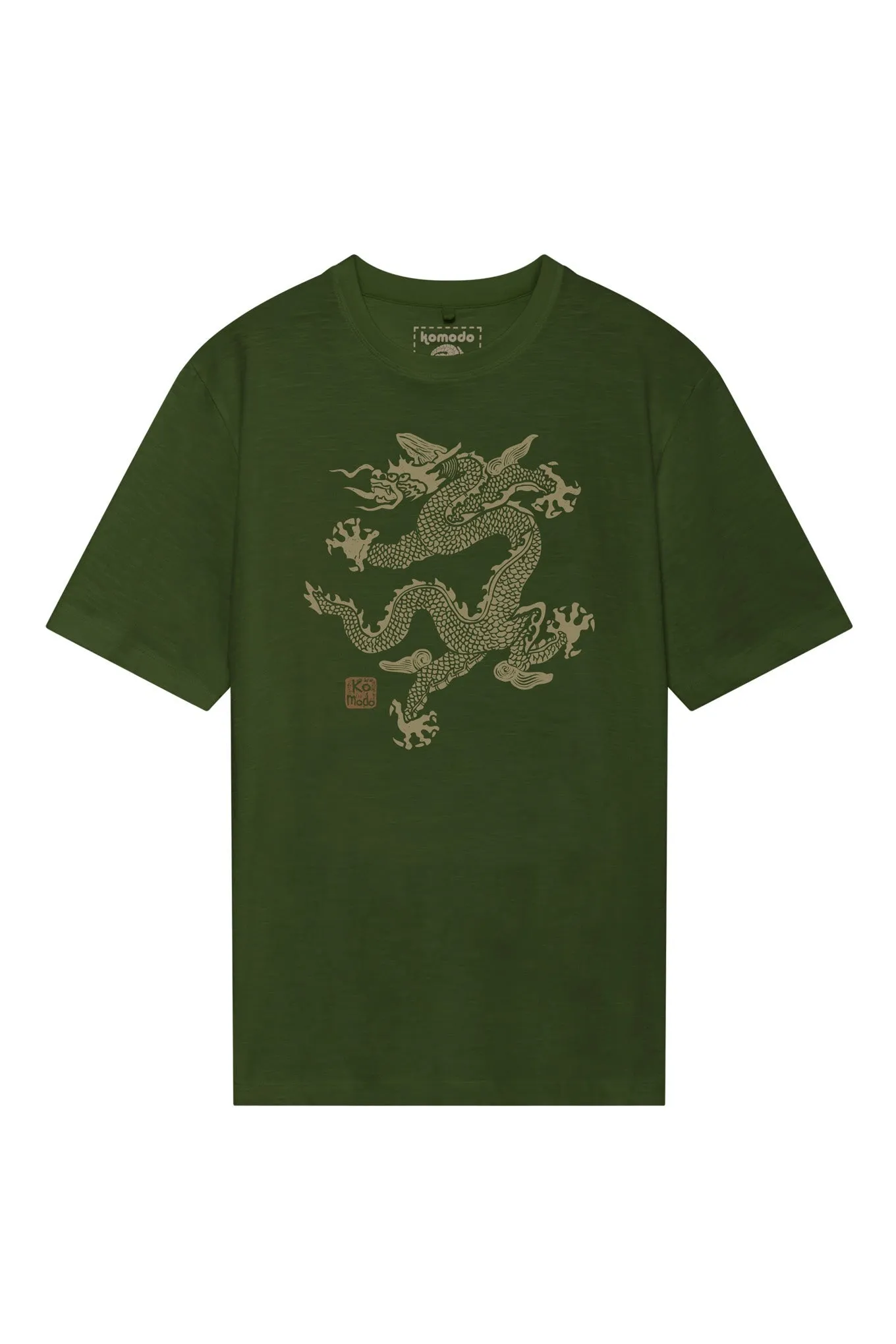Dragon 25 Organic Cotton T-Shirt Green sold by Ivalo.com