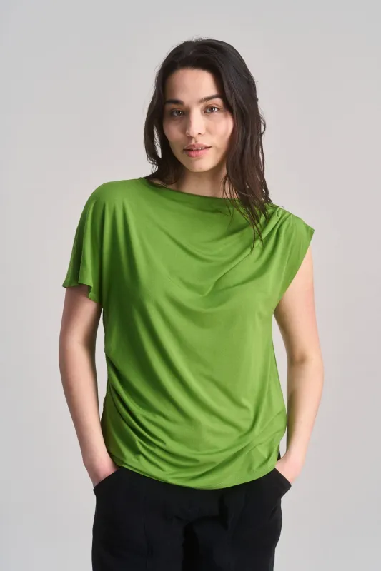 Cate Modal Jersey Top Green sold by Ivalo.com