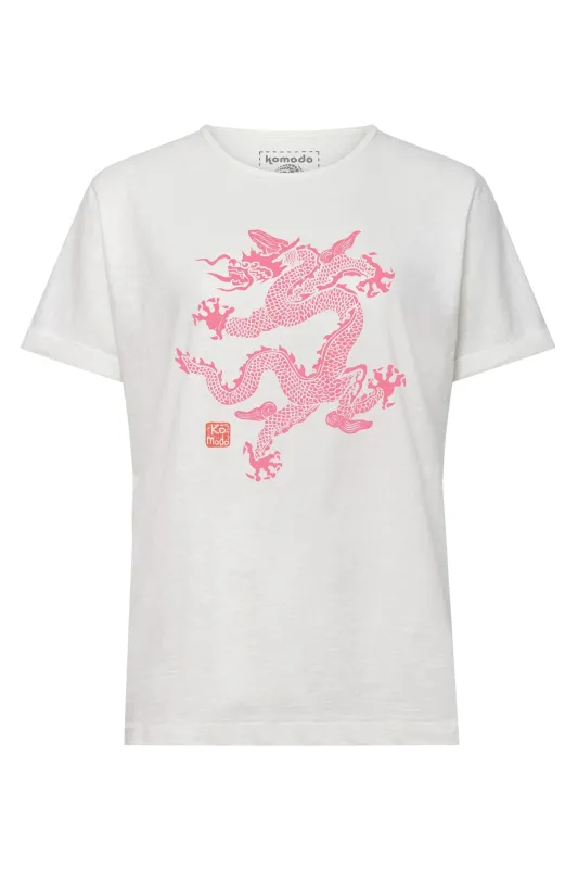 Dragon Women's Organic Cotton T-Shirt Off White sold by Ivalo.com