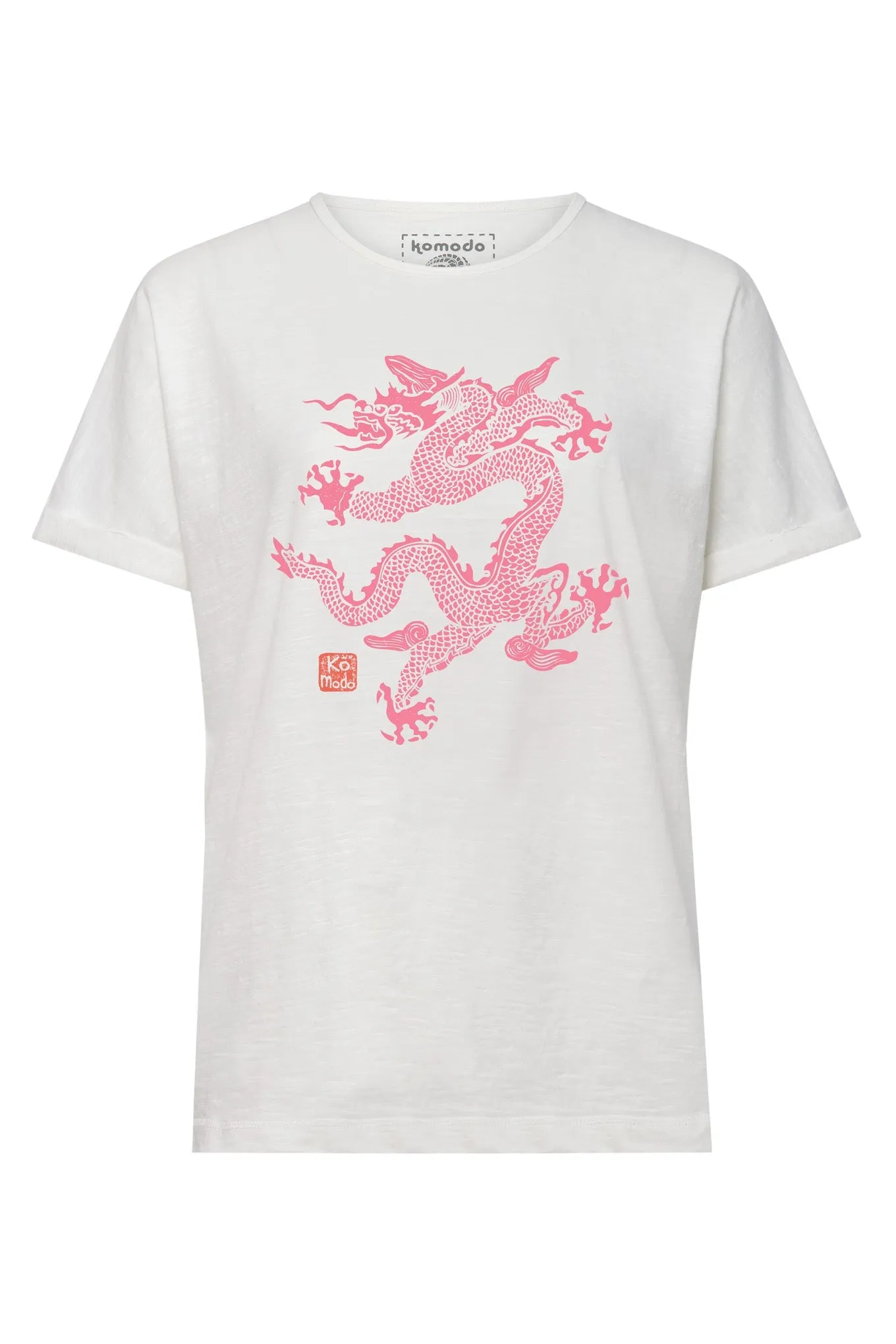 Dragon Women's Organic Cotton T-Shirt Off White sold by Ivalo.com