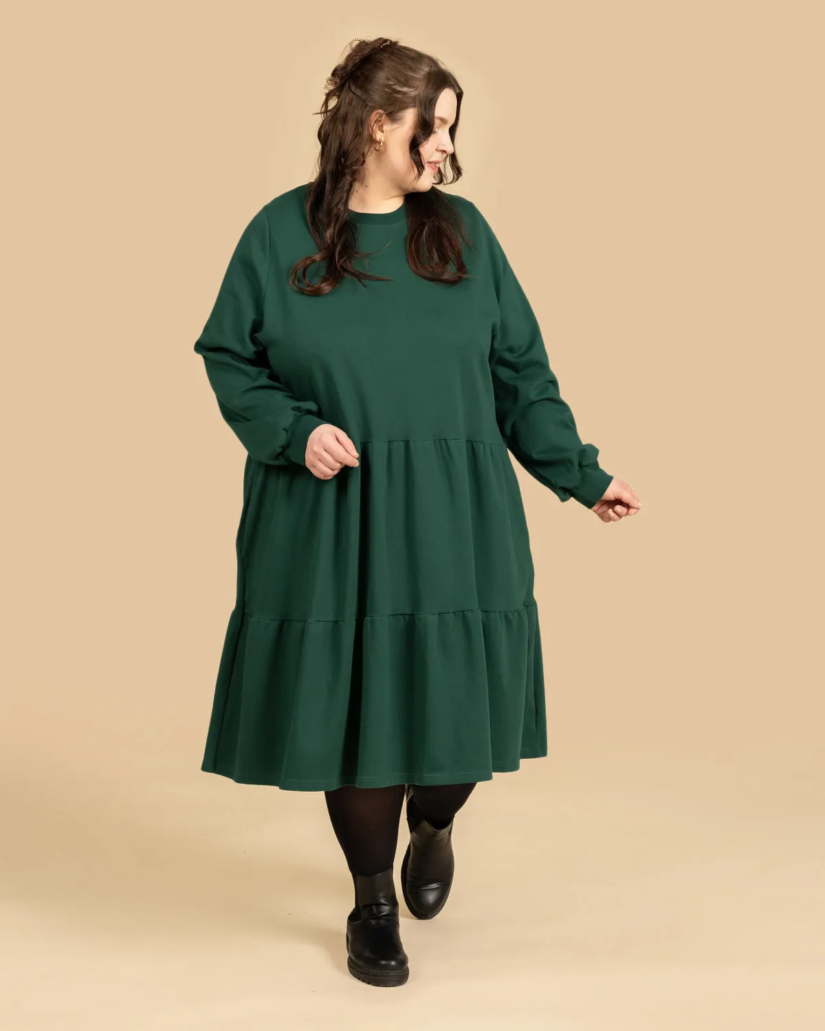 Long Sleeved Dress Dark Green sold by Ivalo.com product image thumbnail 2