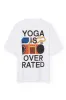 Yoga Is Overrated T-Shirt White sold by Ivalo.com