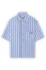 Cropped Oldies Shirt Blue Striped sold by Ivalo.com