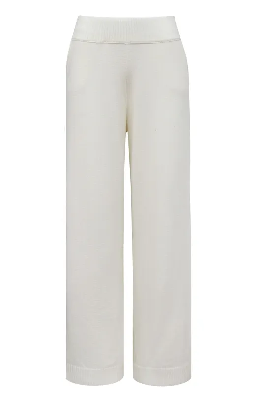 Amelié Knitted Trousers Ecru sold by Ivalo.com
