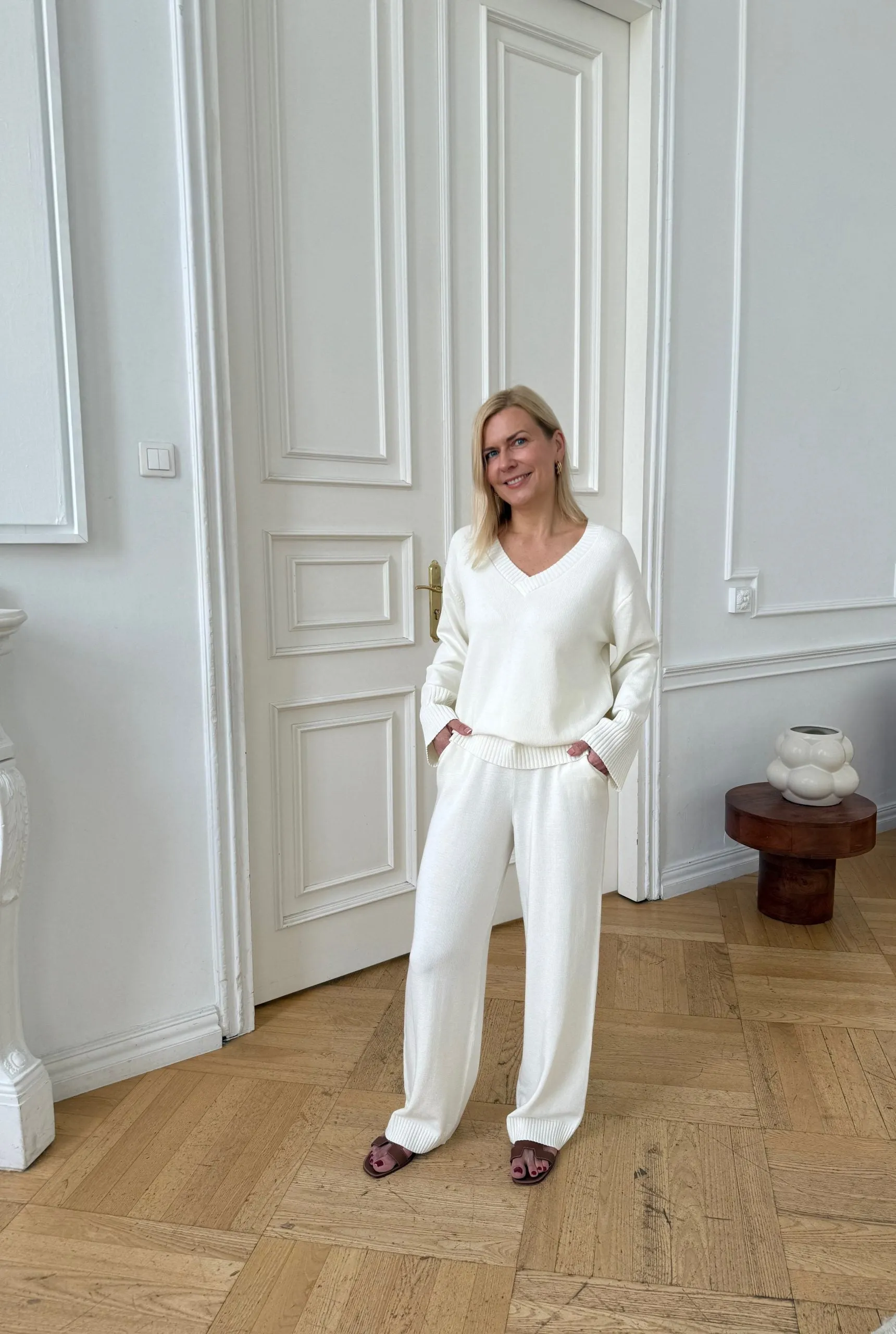 Amelié Knitted Trousers Ecru sold by Ivalo.com product image thumbnail 3