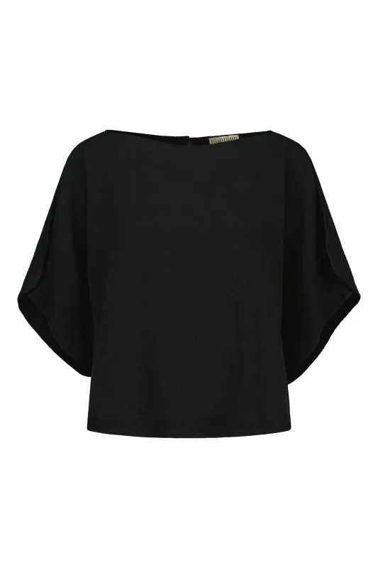 Vallmo Linen-Cotton Shirt Raven Black sold by Ivalo.com