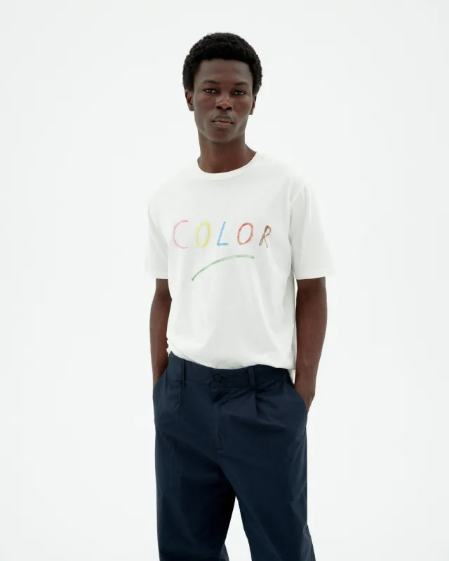 Men's Zach Colors T-Shirt White sold by Ivalo.com