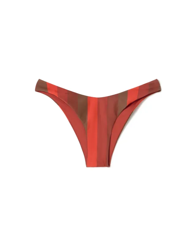 Sicilia Bikini Bottom Striped Firesand sold by Ivalo.com