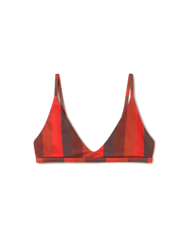 Tropea Bikini Top Striped Firesand sold by Ivalo.com