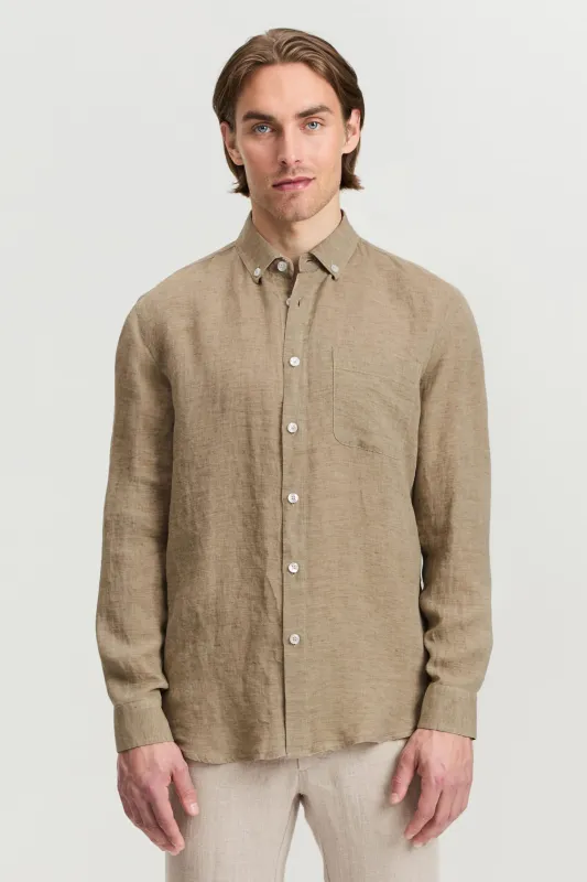 Alvar Linen Shirt Beige sold by Ivalo.com