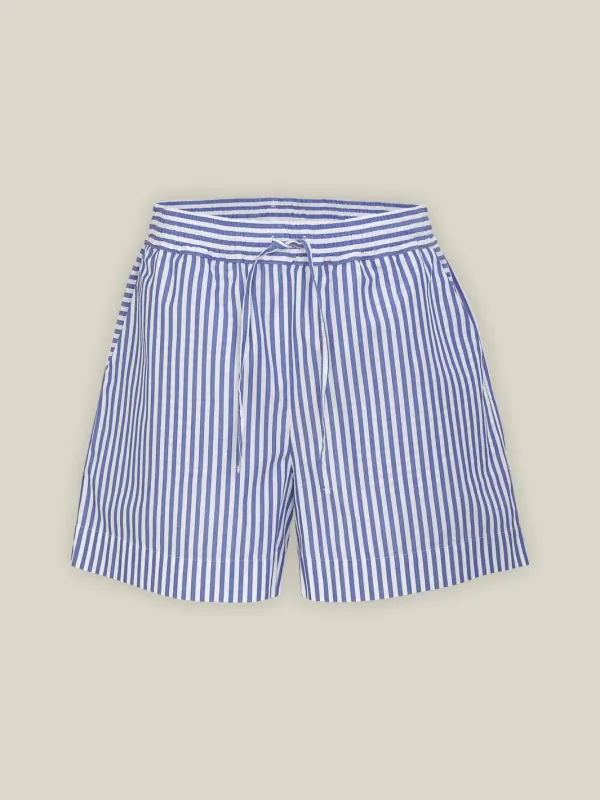Striped Organic Cotton Shorts Blue/White sold by Ivalo.com