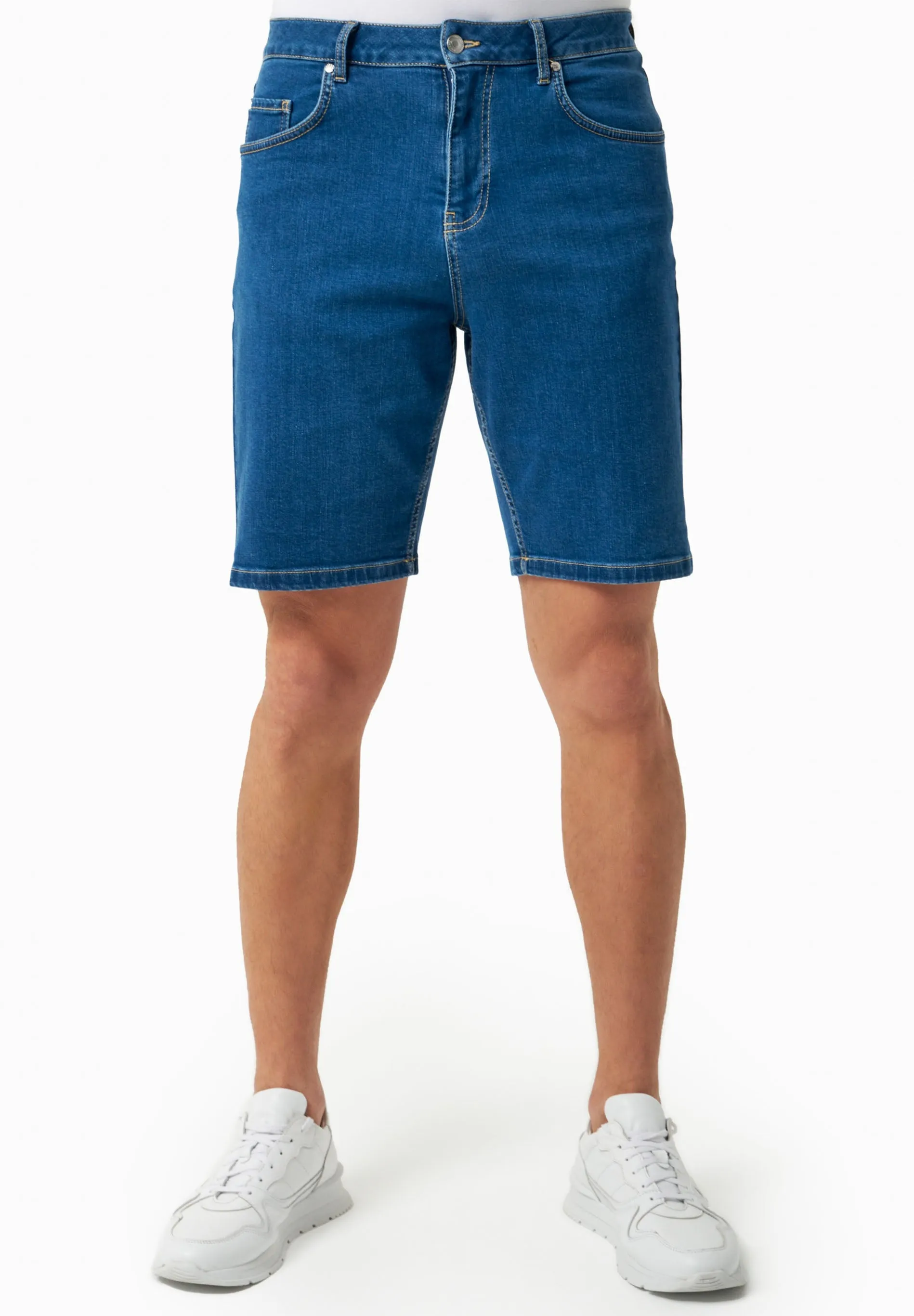 Men's Denim Organic Cotton Bermuda Shorts Medium Blue sold by Ivalo.com product image thumbnail 2