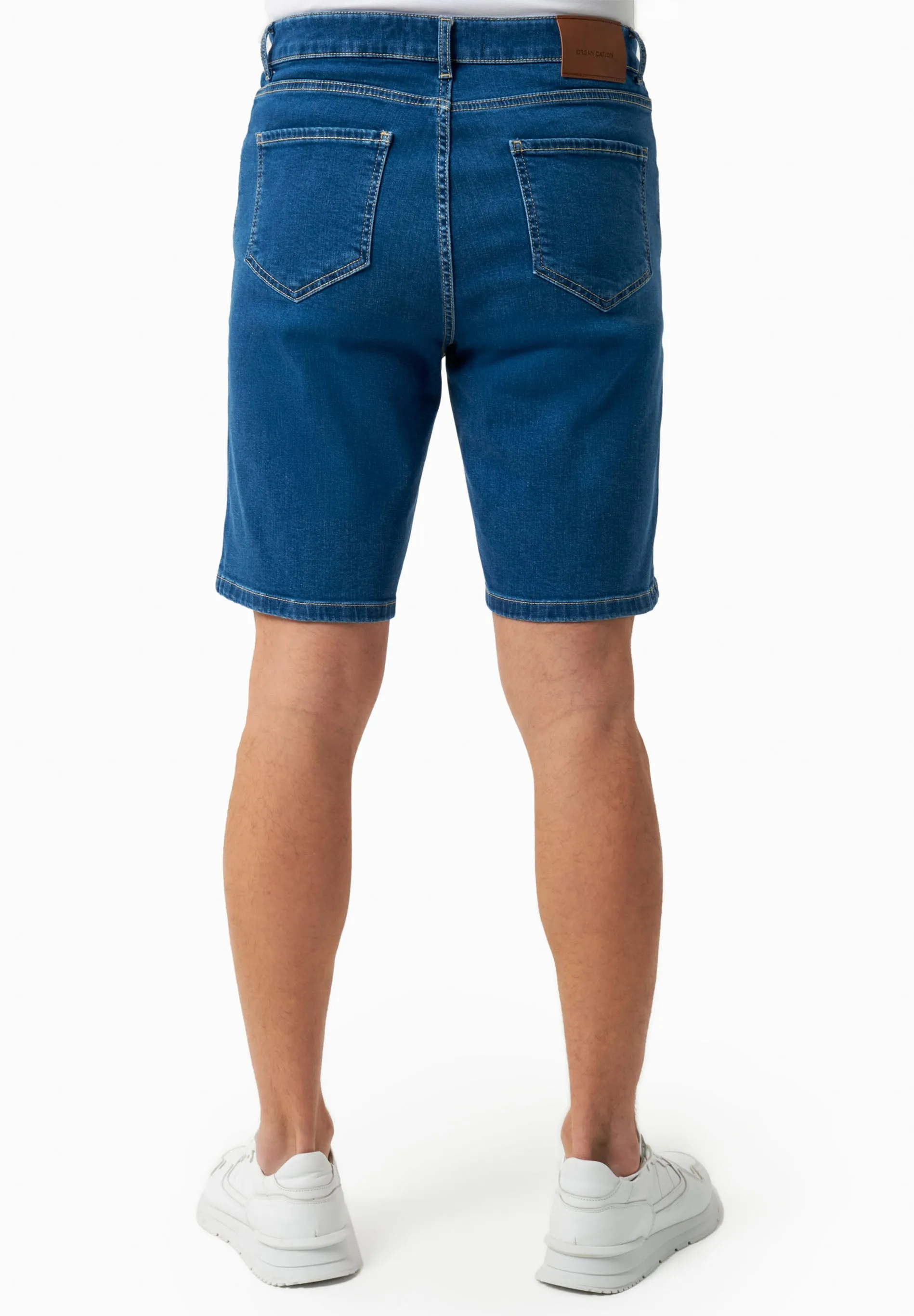 Men's Denim Organic Cotton Bermuda Shorts Medium Blue sold by Ivalo.com product image thumbnail 4